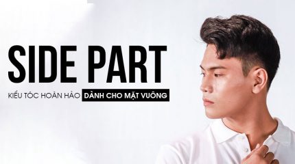 Mặt Vuông Chắc Chắn Phải Để Side Part Vuốt Rủ